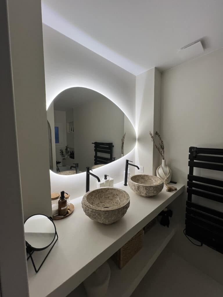 Beton cire SDB 2 - Brest, Landerneau